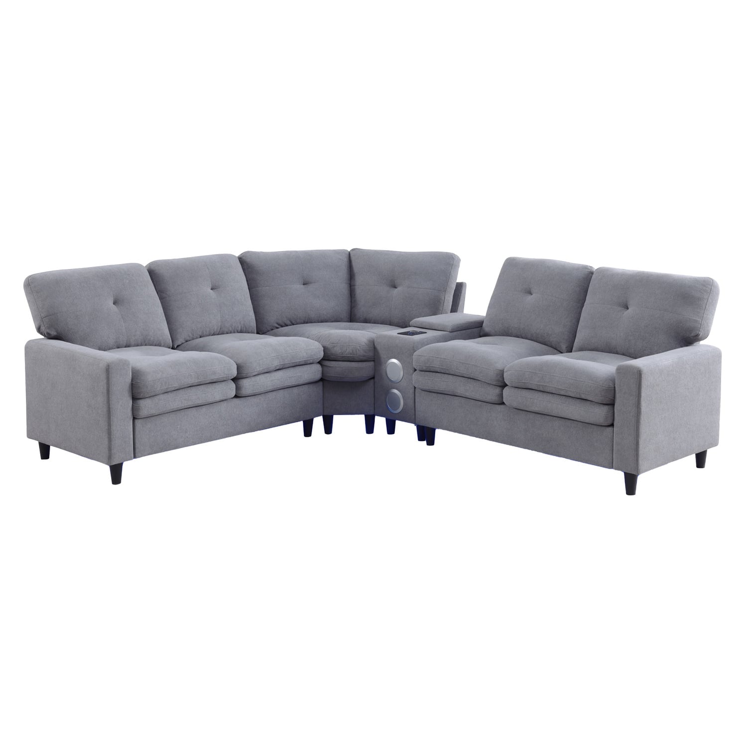 Wilmer 5 Seater Upholstered Modular Sofa