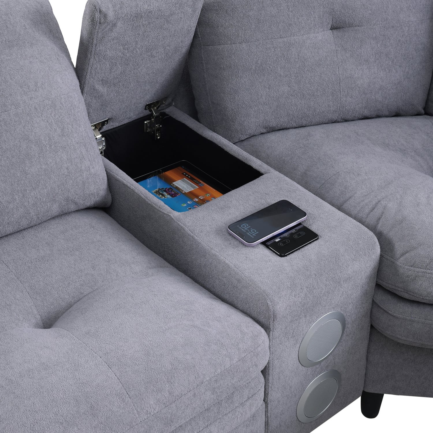 Wilmer 5 Seater Upholstered Modular Sofa