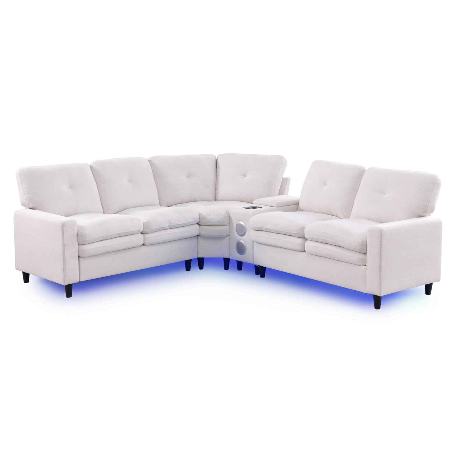 Wilmer 5 Seater Upholstered Modular Sofa