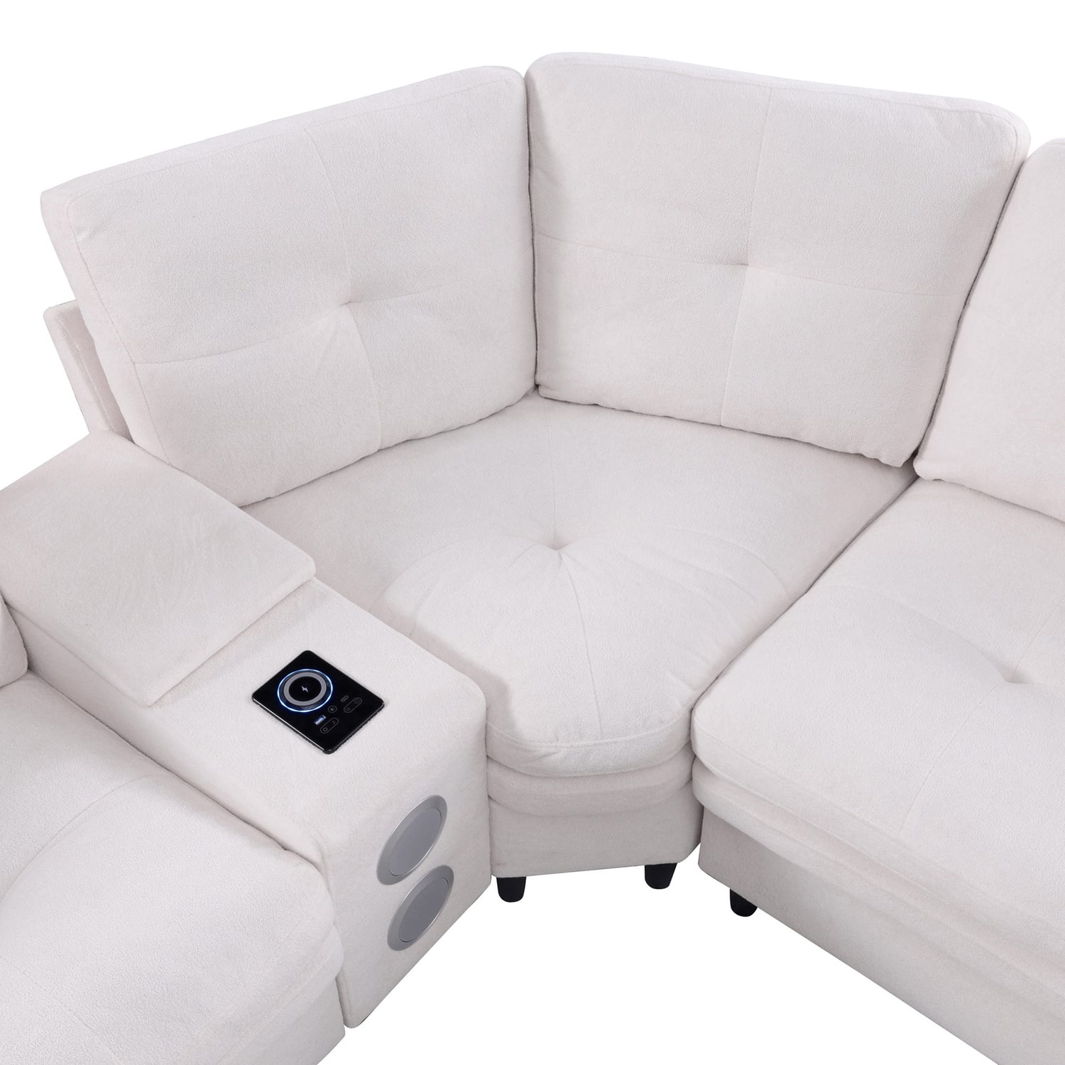 Wilmer 5 Seater Upholstered Modular Sofa