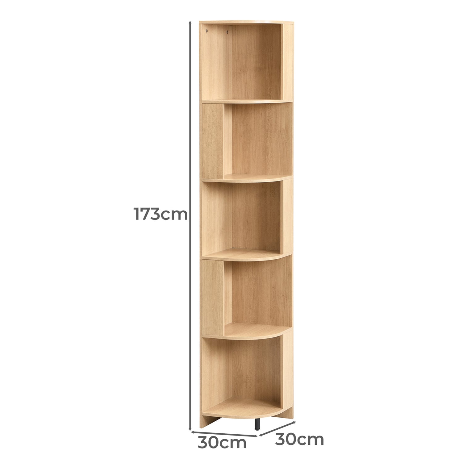 Eufala 5 Tier Corner Shelving Unit
