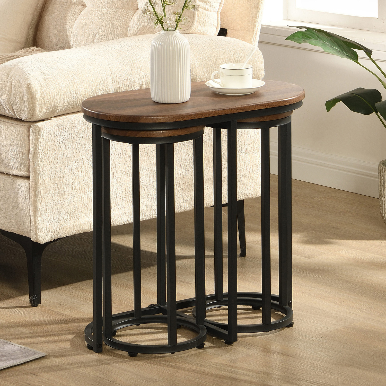 3 Piece Zoe Coffee Table & Chair Set