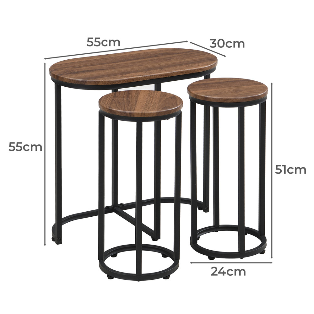 3 Piece Zoe Coffee Table & Chair Set
