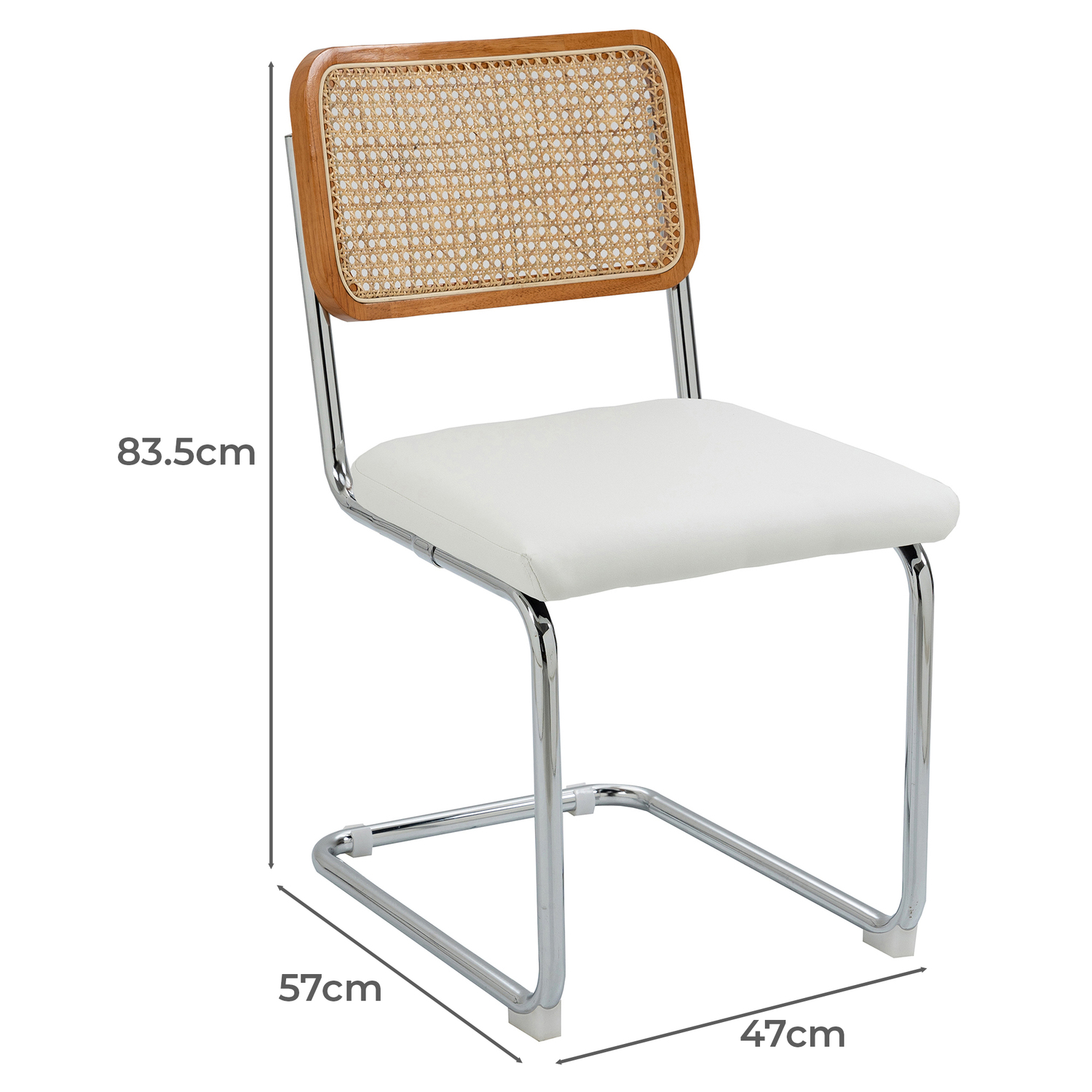 Marcel Breuer Cesca Replica Cantilever Dining Chairs