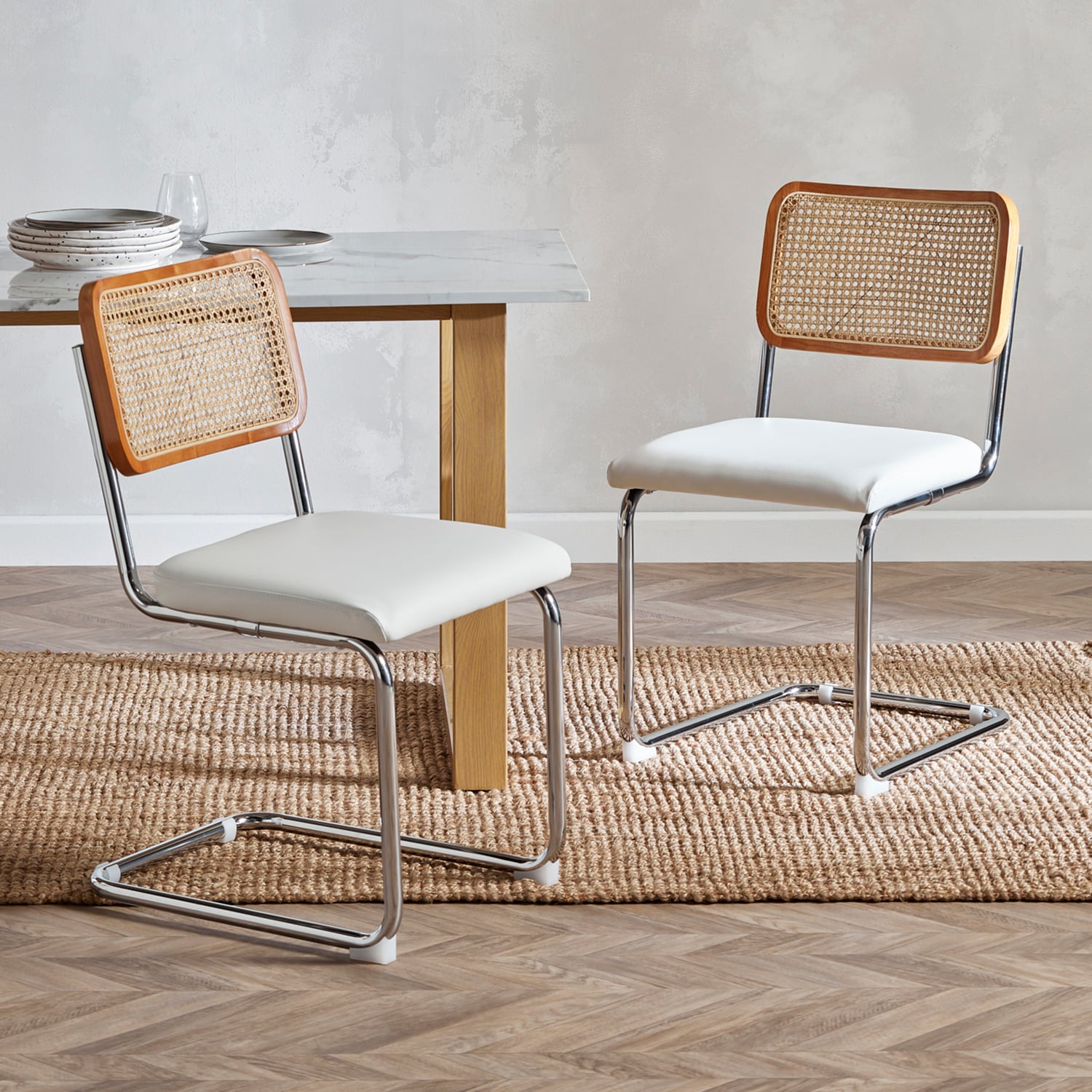 Marcel-Breuer-Cesca-Replica-Cantilever-Dining-Chairs