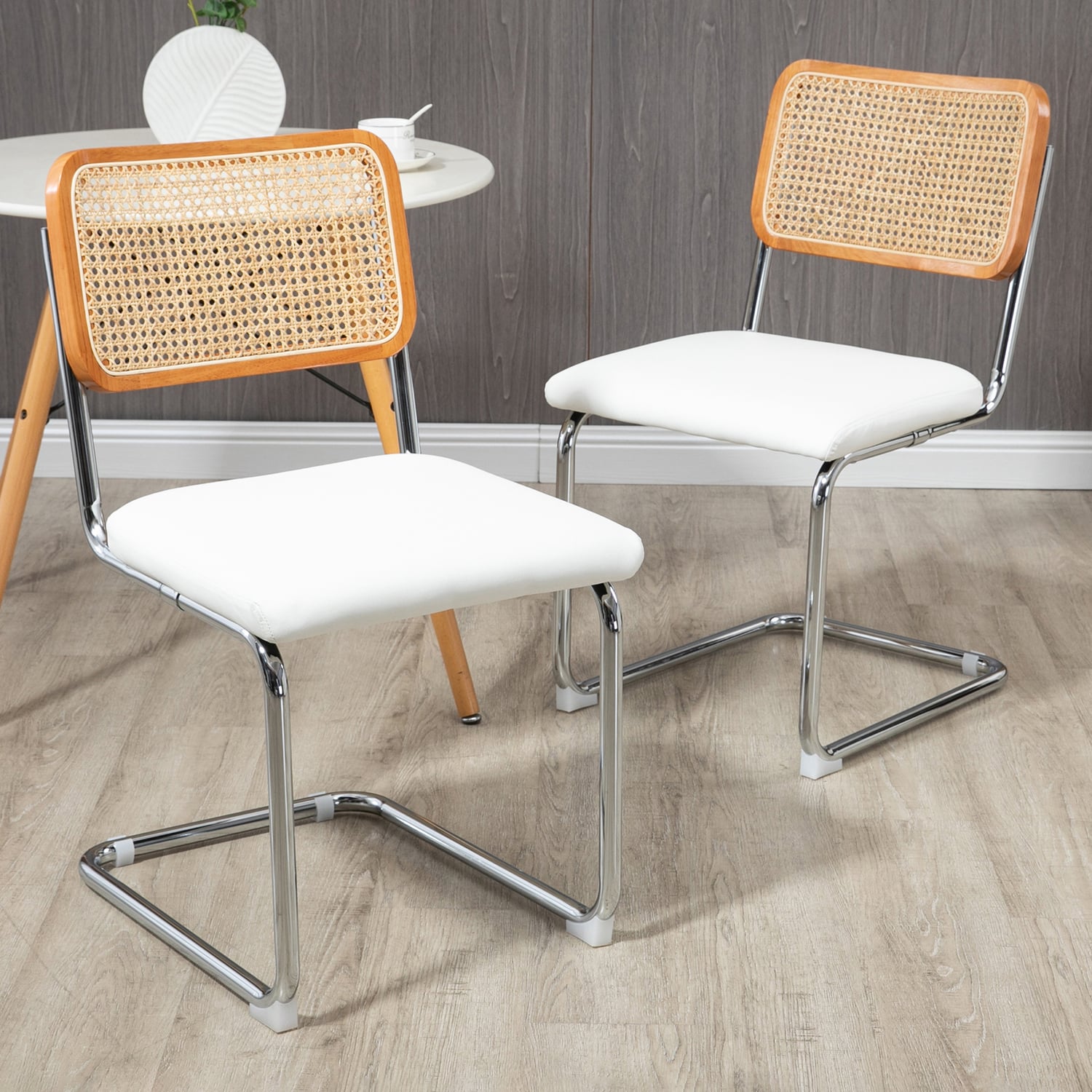 Marcel Breuer Cesca Replica Cantilever Dining Chairs