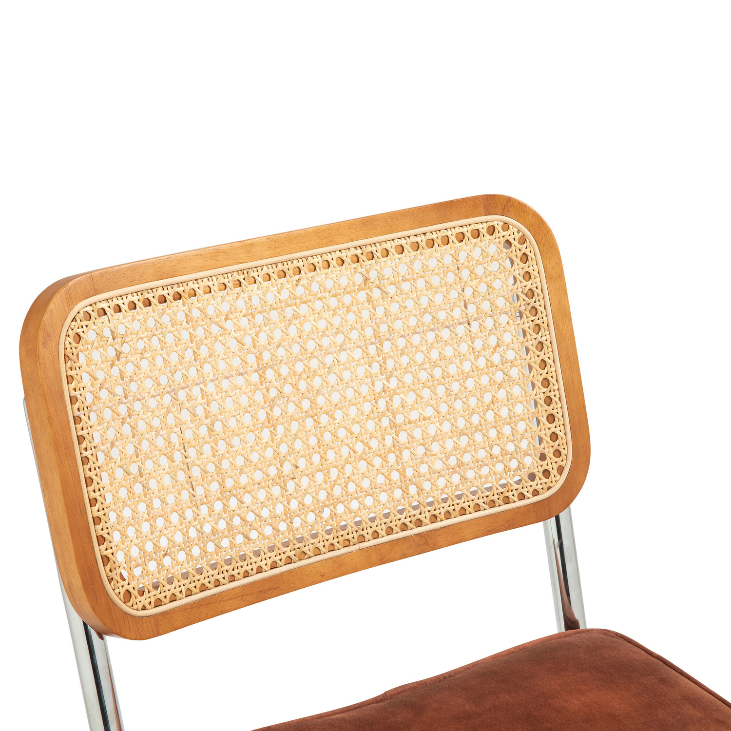 Marcel-Breuer-Cesca-Replica-Velvet-Cantilever-Dining-Chairs