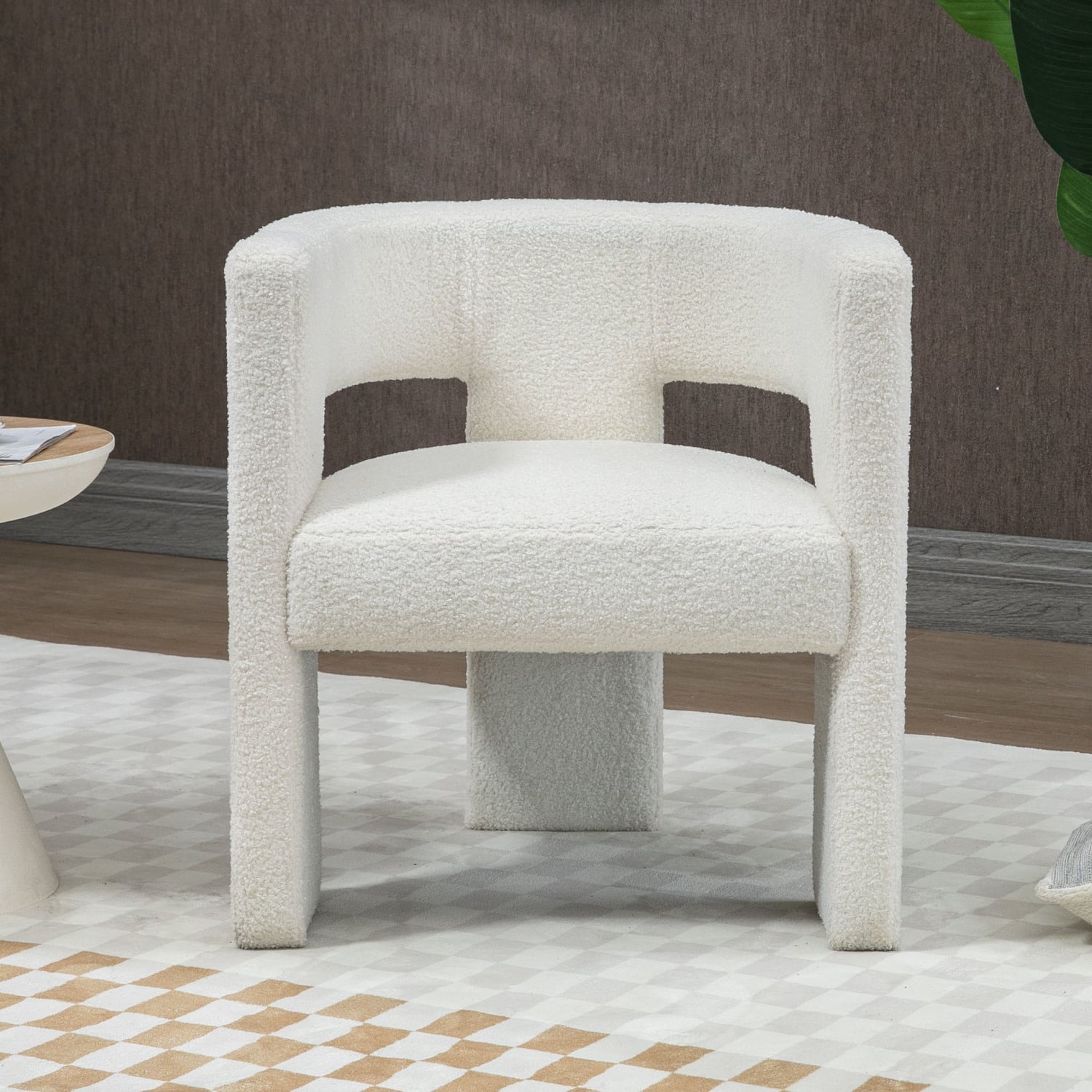 Pomaire-3-Legged-Boucle-Occasional-Chair