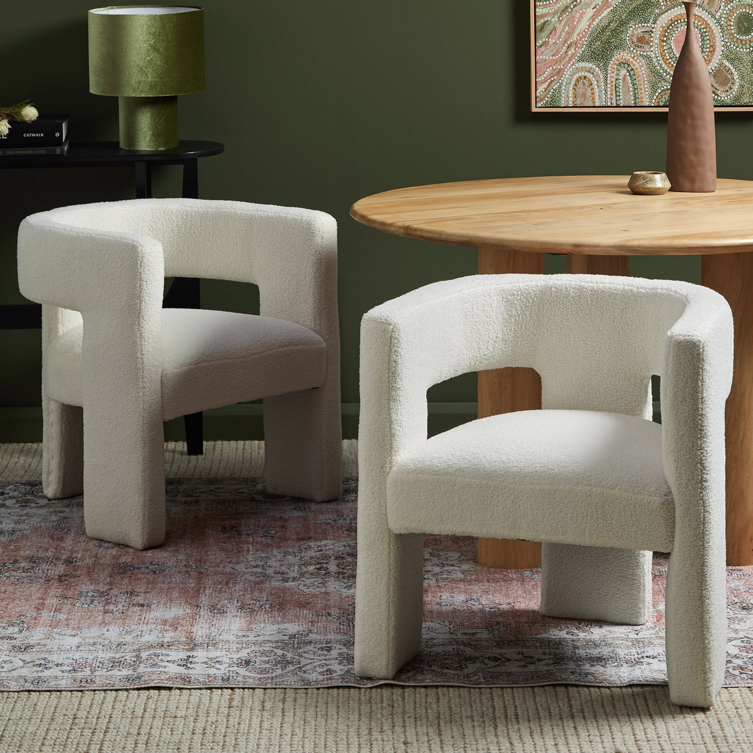 Pomaire-3-Legged-Boucle-Occasional-Chair