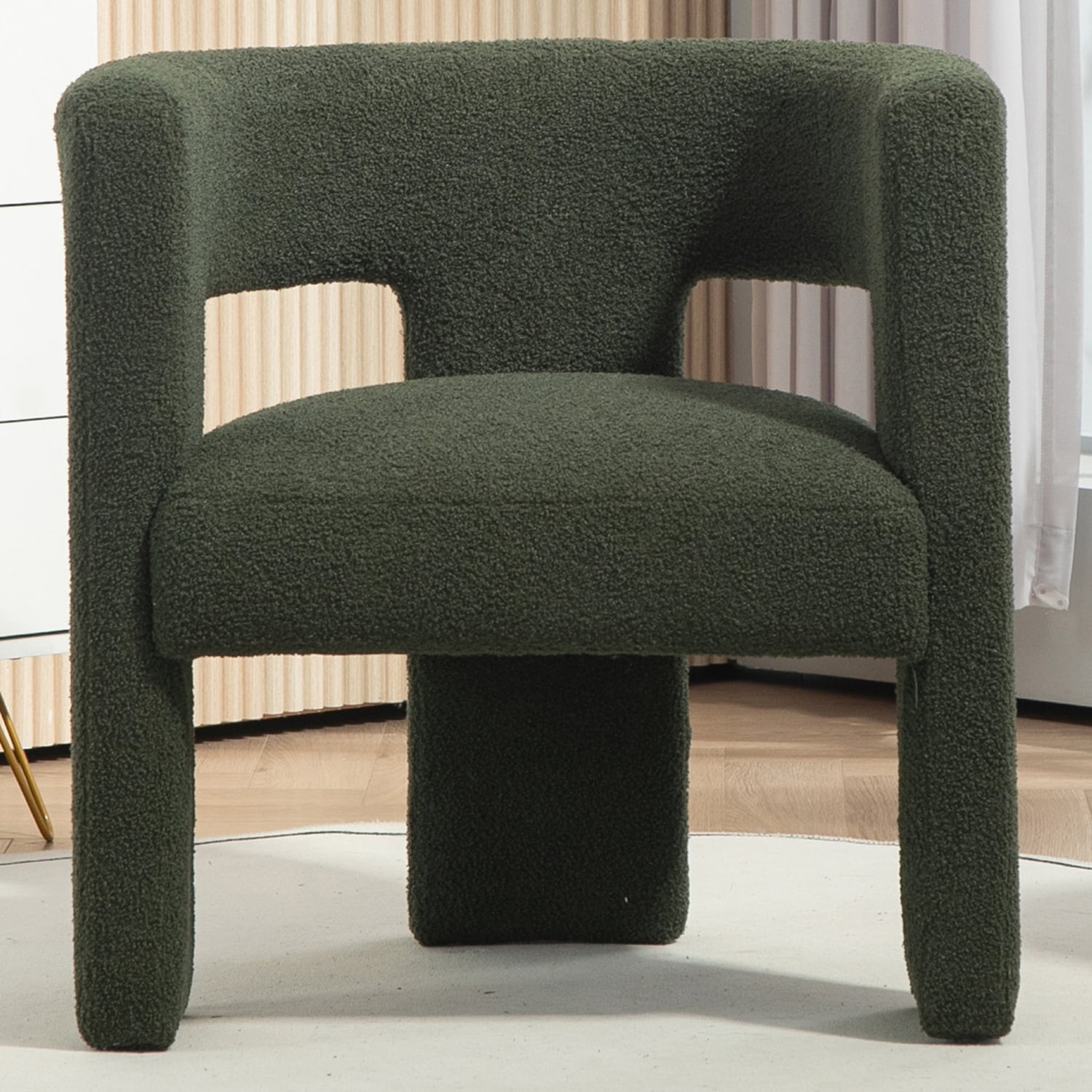 Pomaire-3-Legged-Boucle-Occasional-Chair