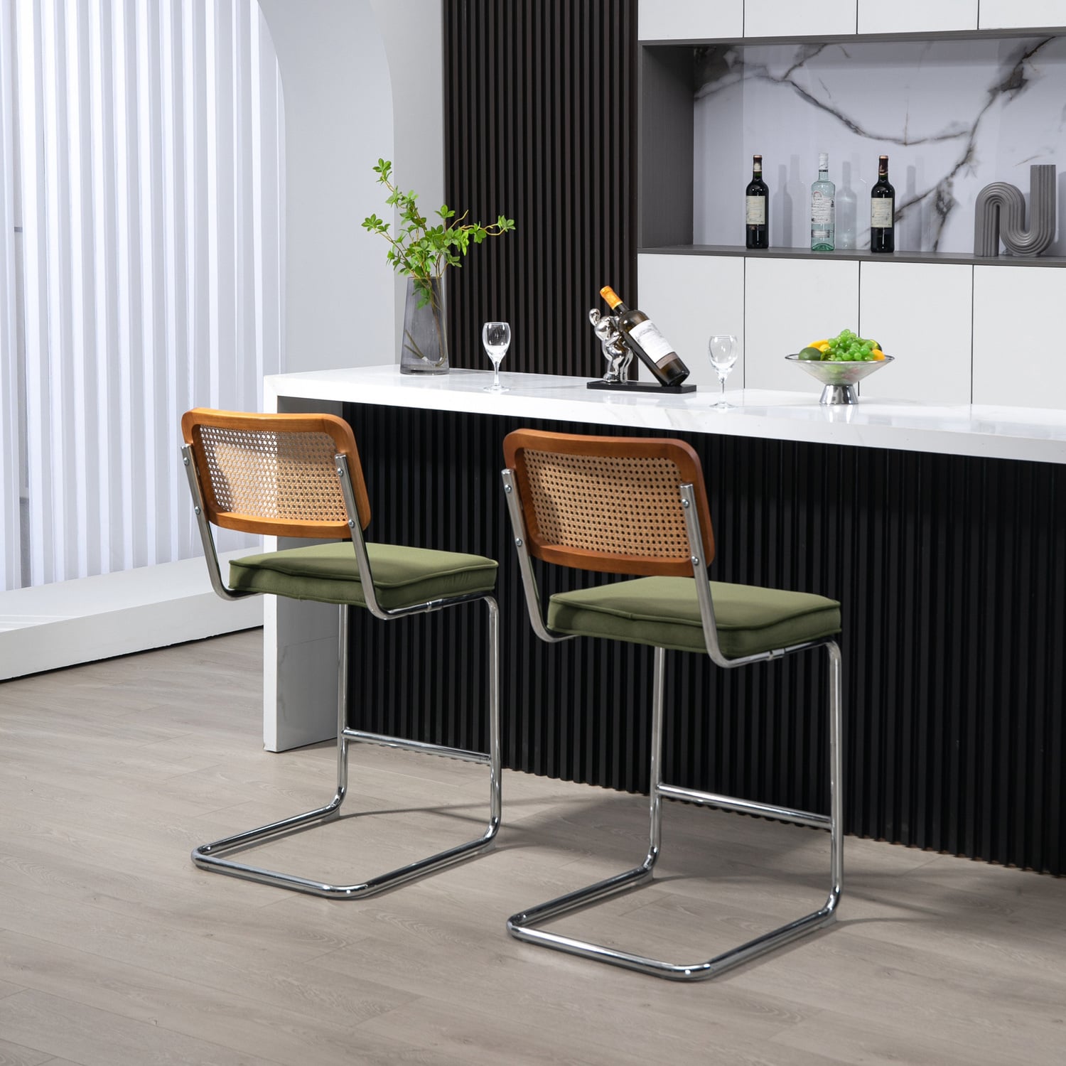 100.5cm Cesca Replica Cantilever Barstools