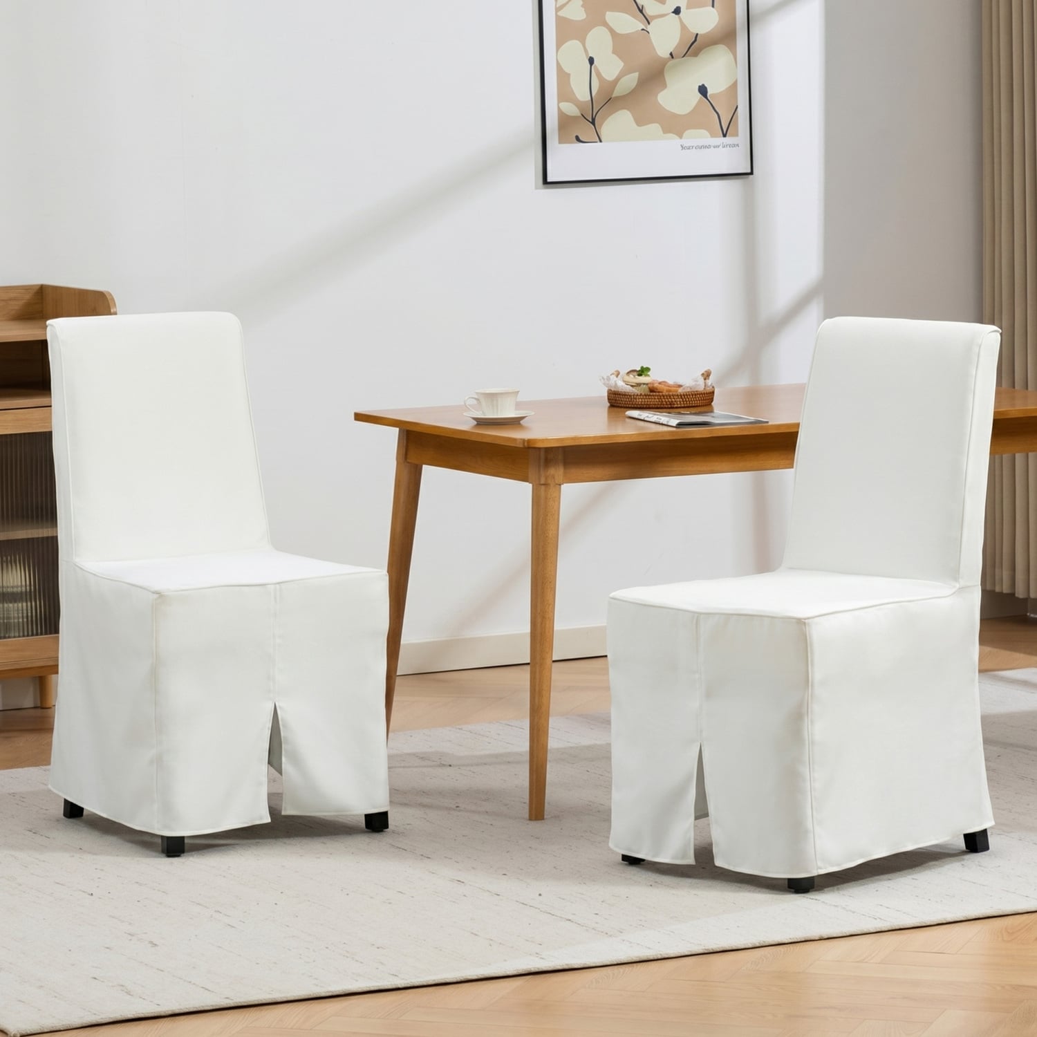 Caiden Upholstered Dining Chairs with Removable Cover