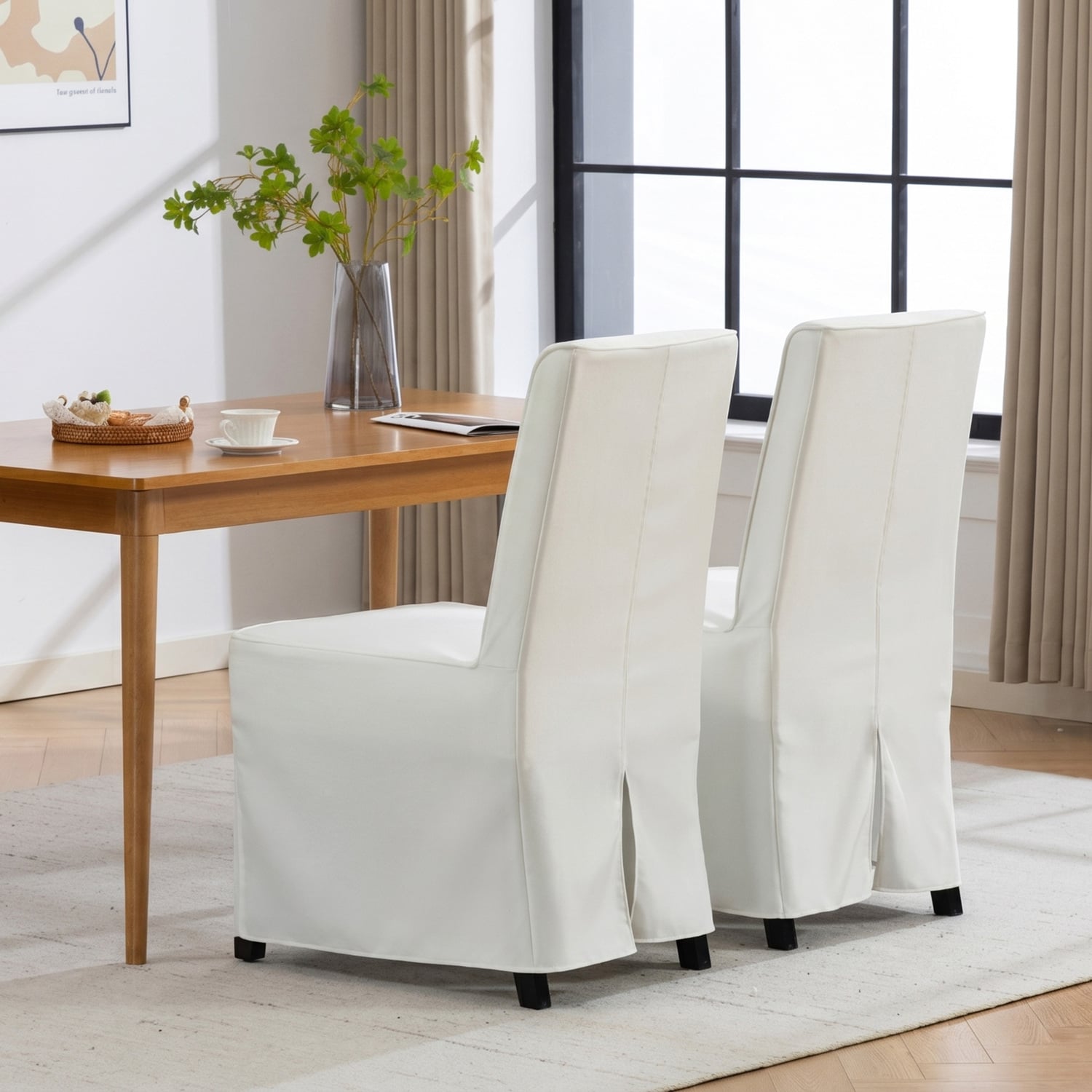 Caiden Upholstered Dining Chairs with Removable Cover