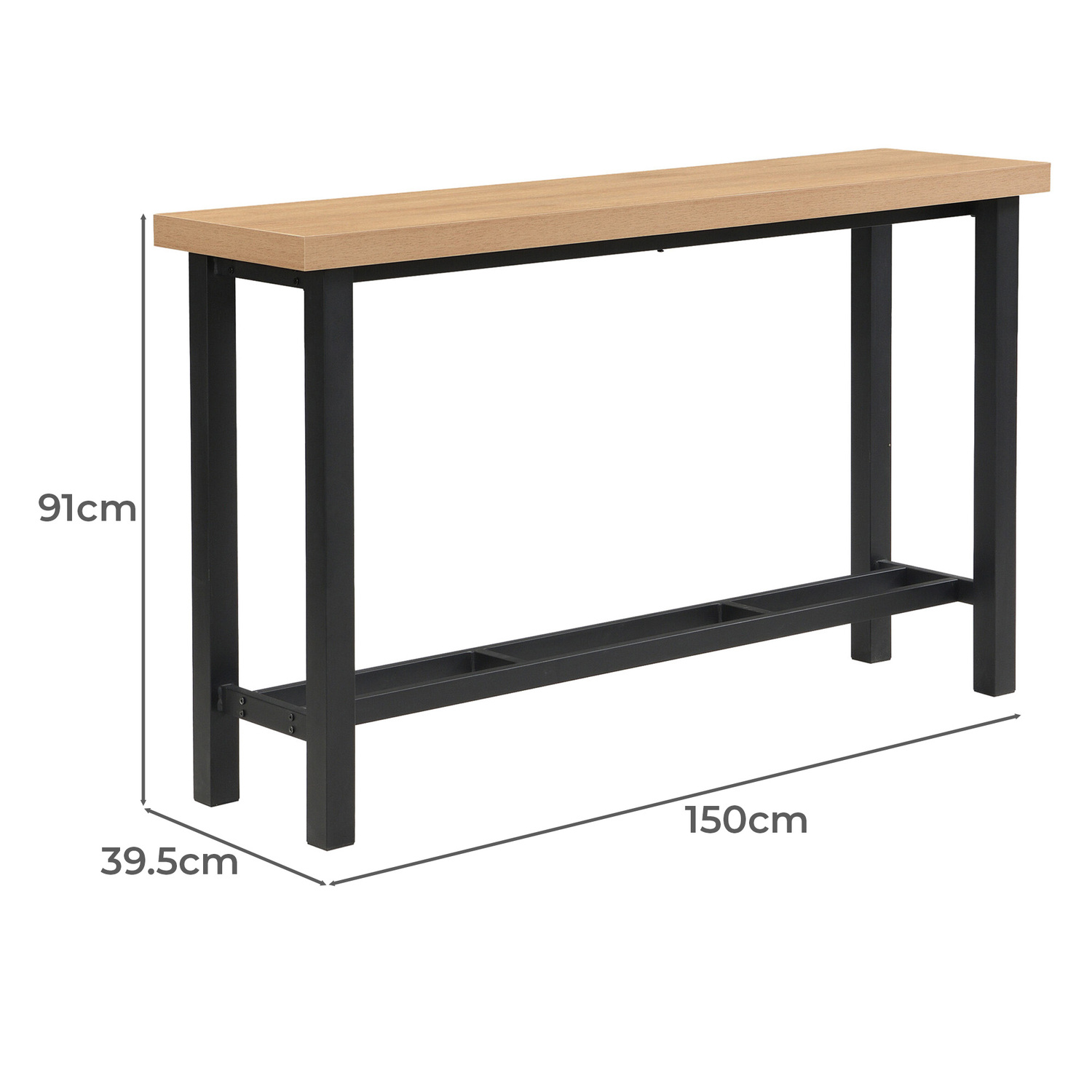3 Seater Ellery Bar Table & Stool Set