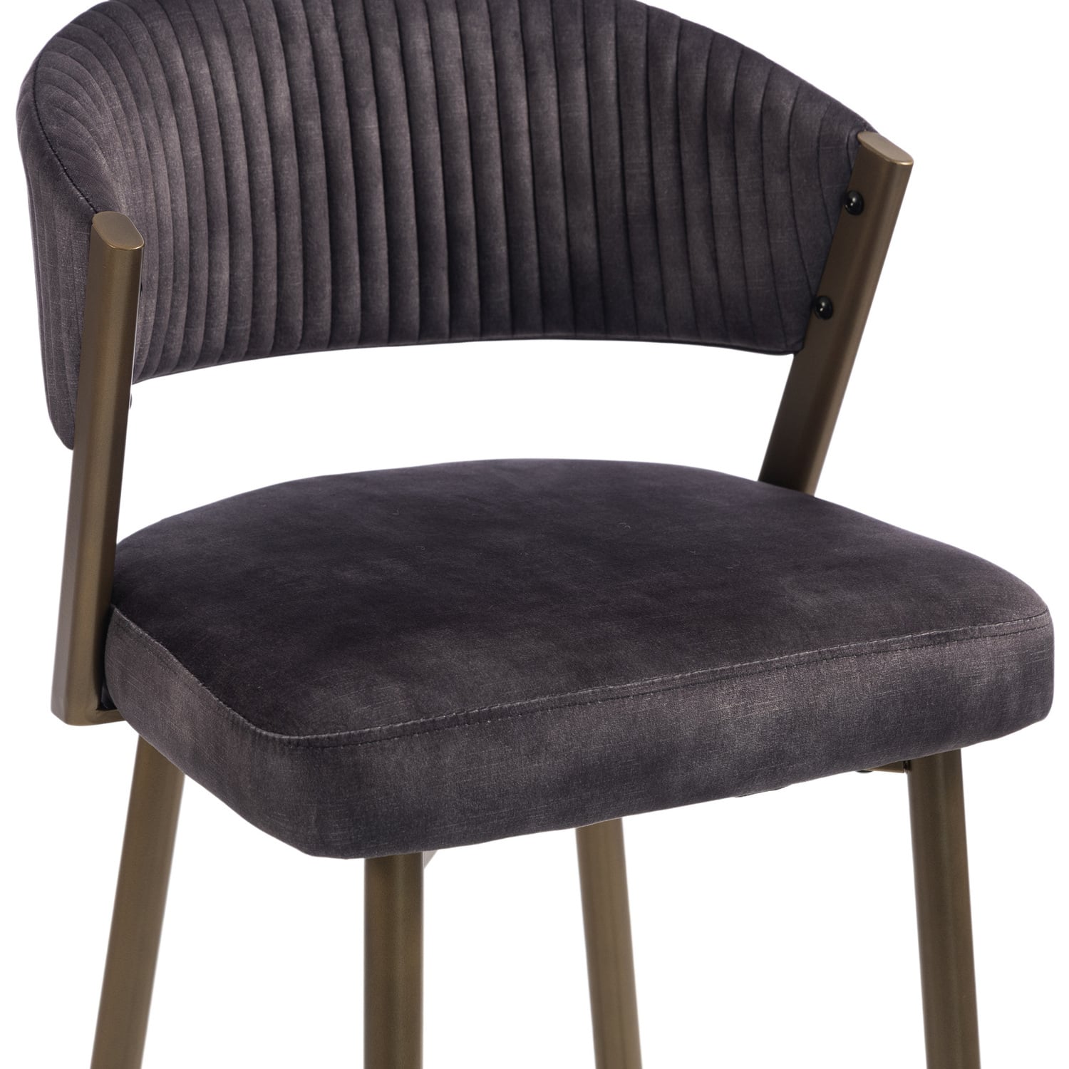 66cm Chacino Velvet Bar Stools