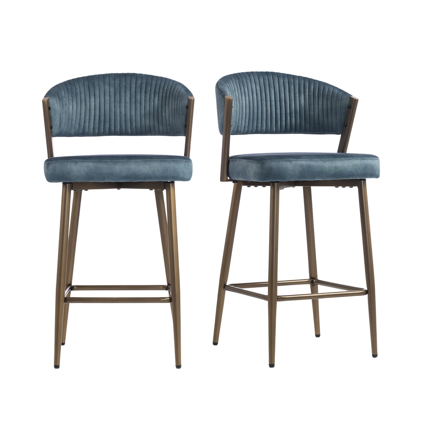66cm Chacino Velvet Bar Stools