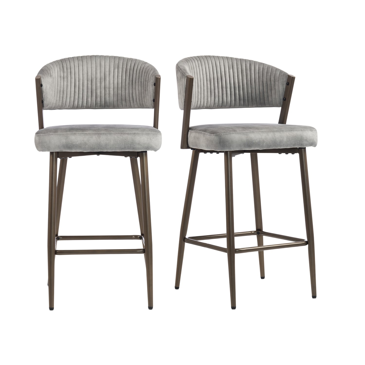 66cm Chacino Velvet Bar Stools