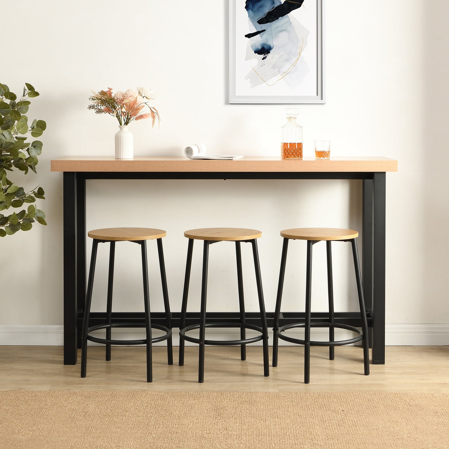 3 Seater Myra Bar Table & Stool Set