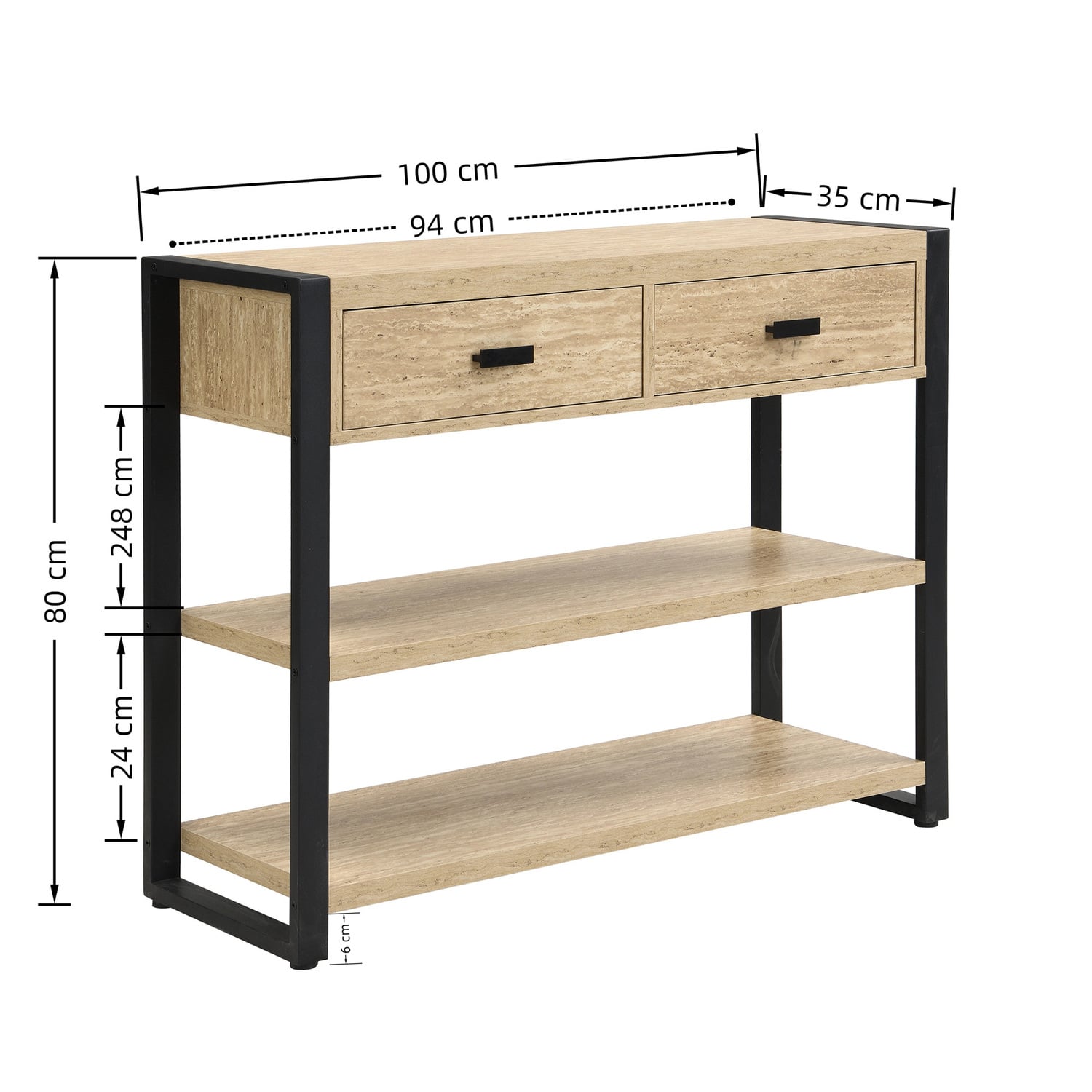Sion 2 Drawer Console Table