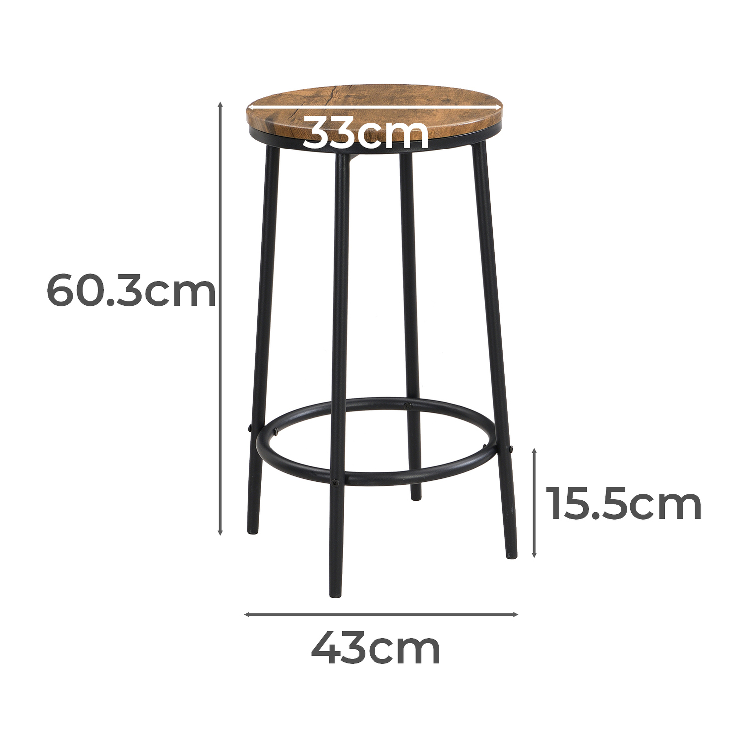 3 Seater Myra Bar Table & Stool Set