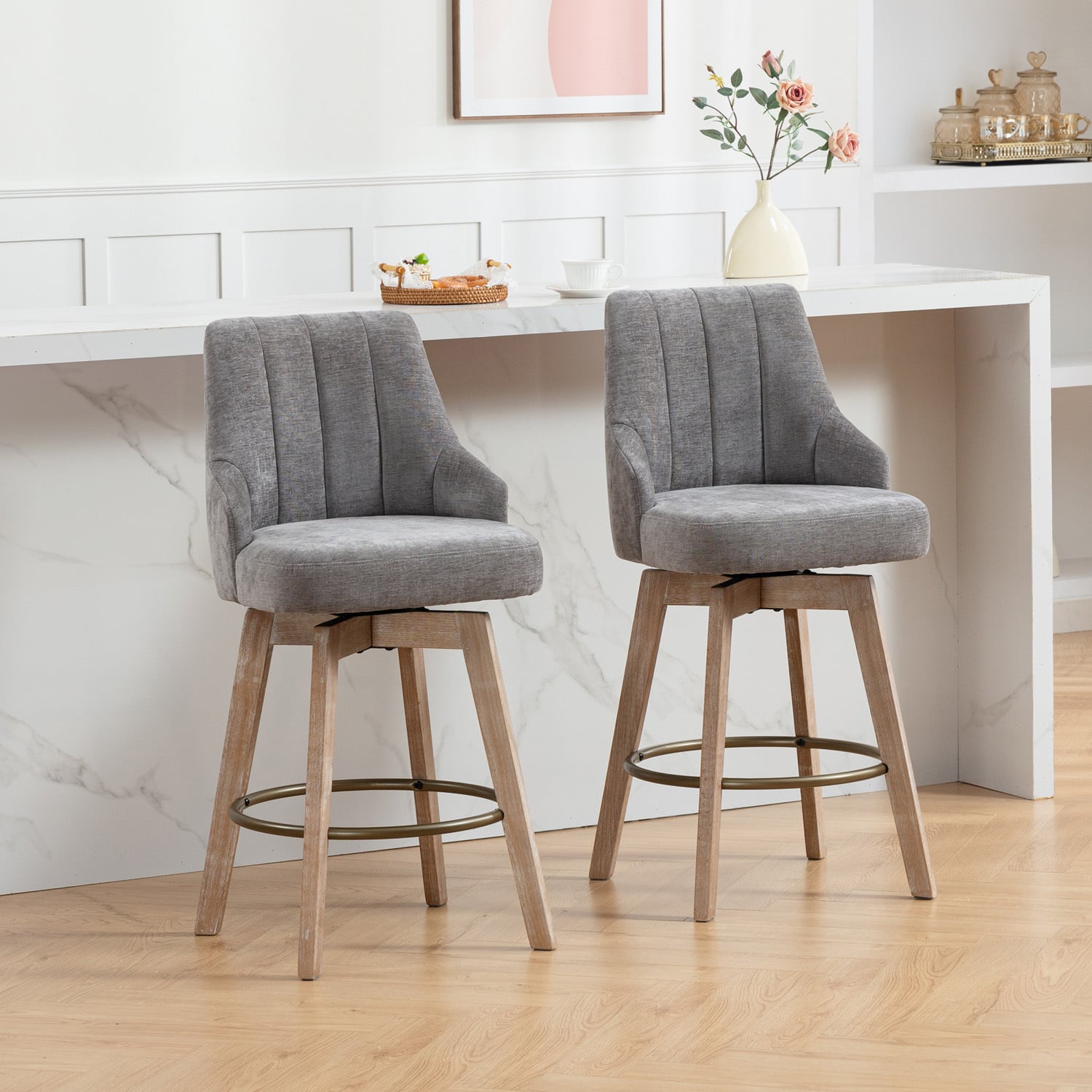 67.5cm Lowen Swivel Bar Stools