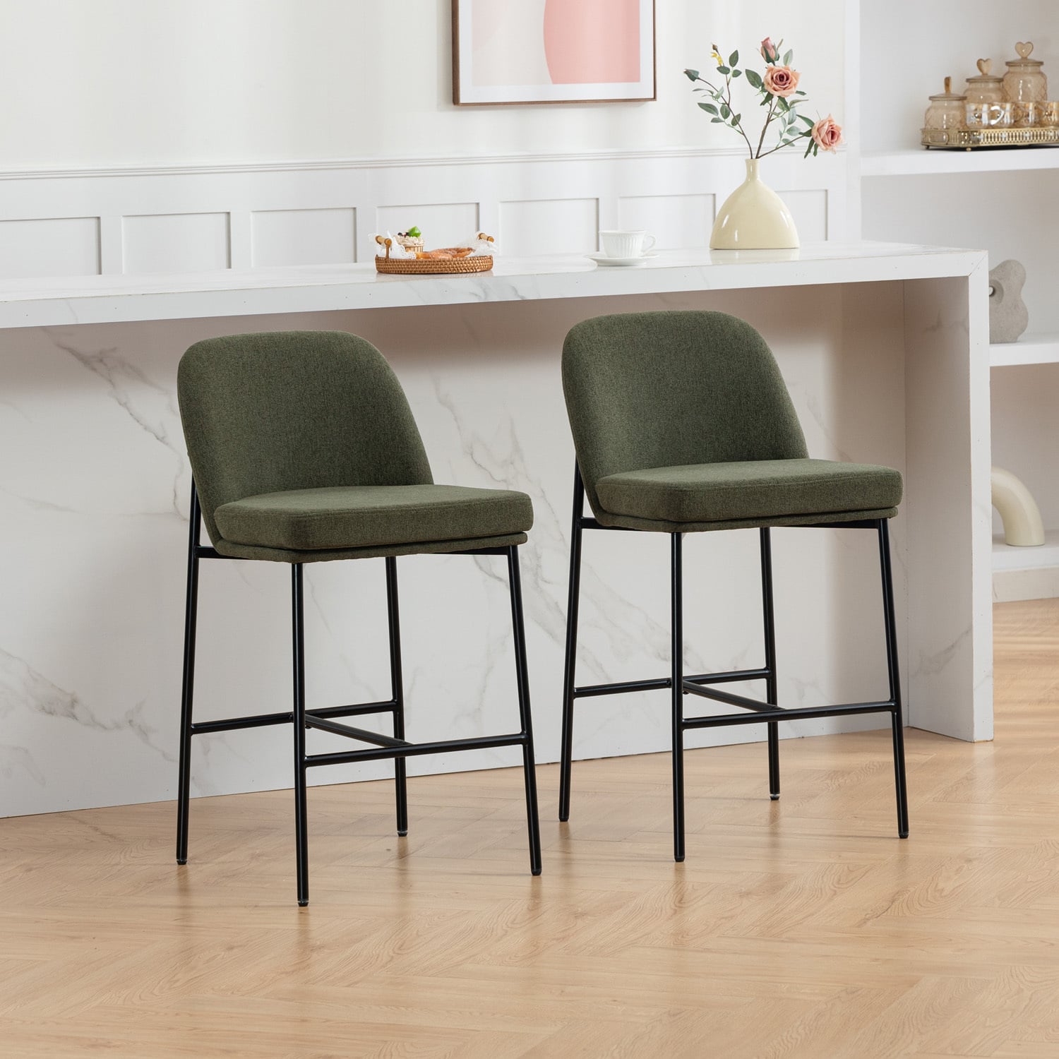 67cm Azriel Upholstered Bar Stools