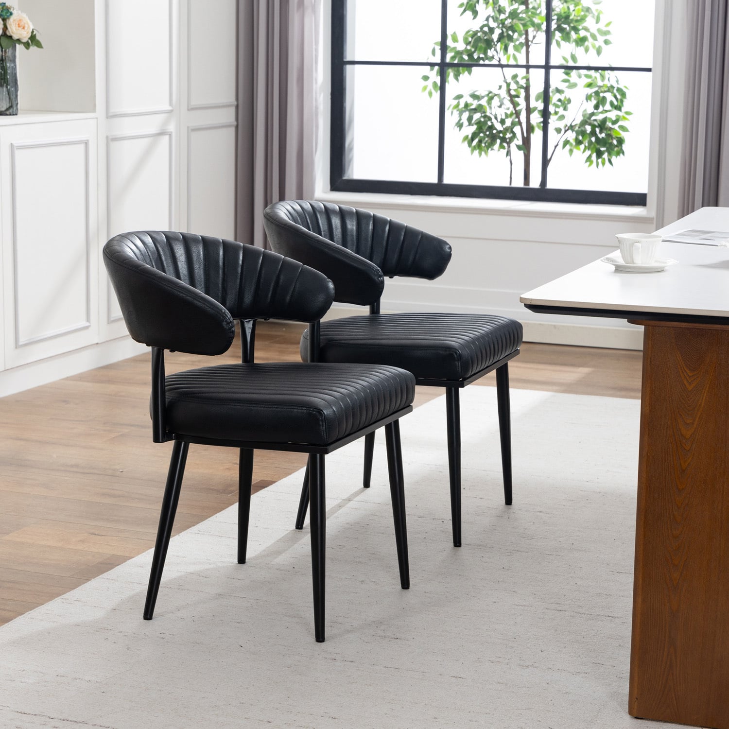 Entice Faux Leather Dining Chairs