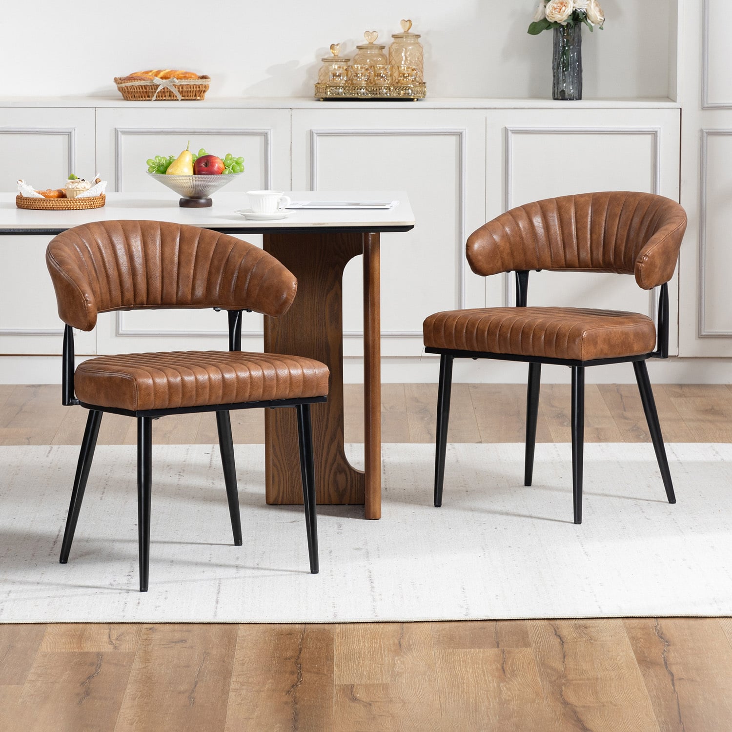 Entice Faux Leather Dining Chairs