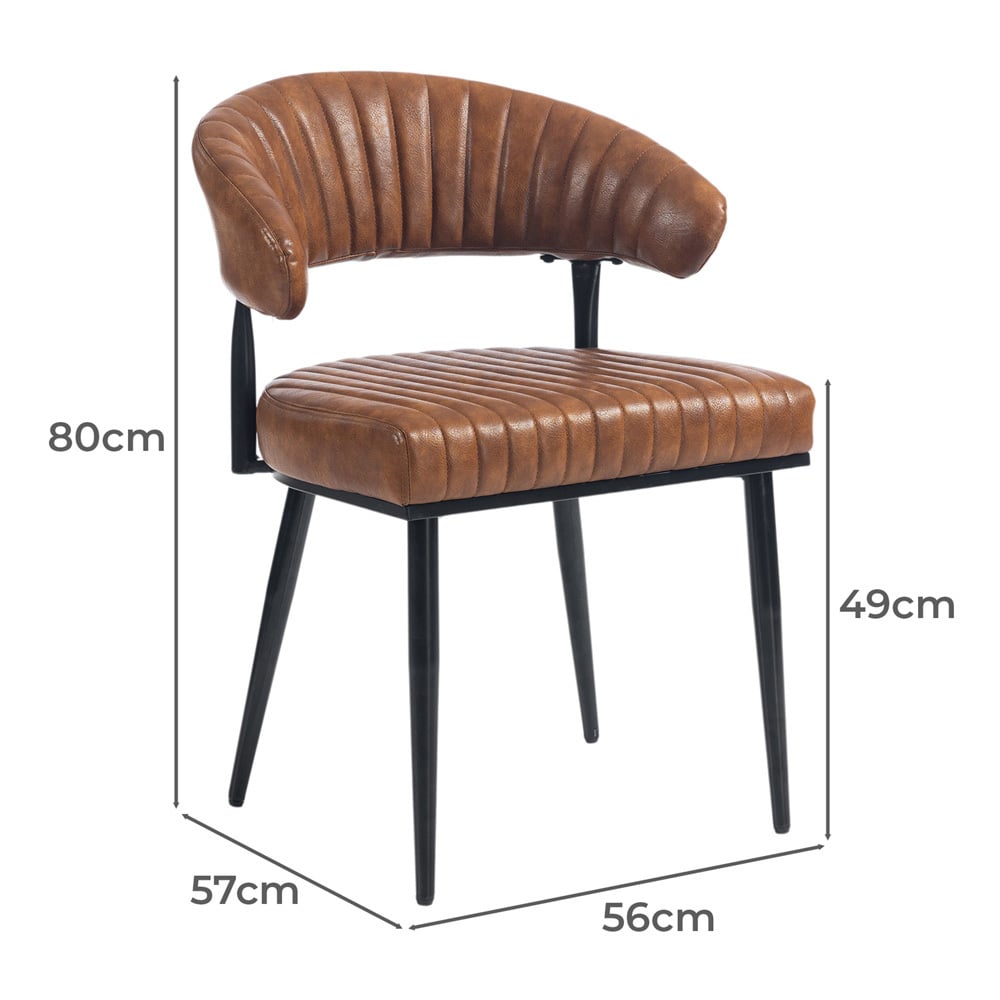 Entice Faux Leather Dining Chairs
