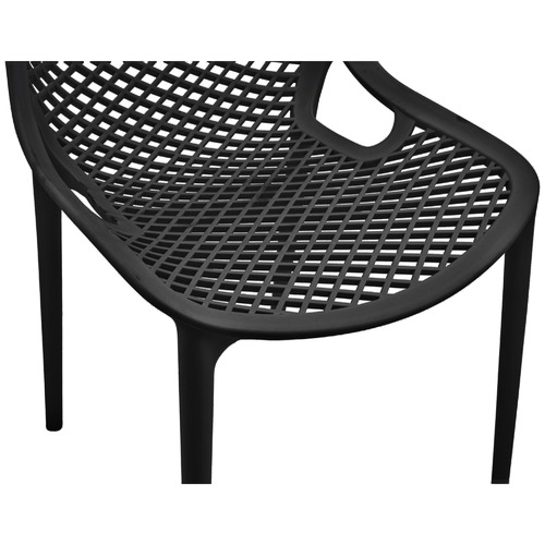 Black Wolfe Outdoor Dining Chairs