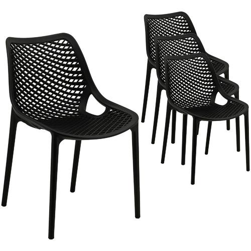 Bistrofive Black Wolfe Outdoor Dining, Stackable Outdoor Dining Chairs Australia