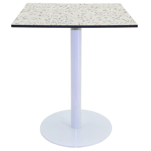 Gloss White Paige Square Outdoor Dining Table