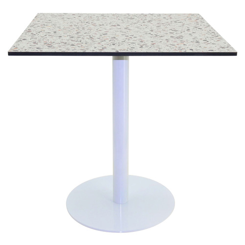 Gloss White Paige Square Outdoor Dining Table