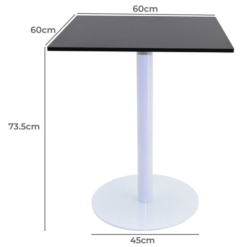 Gloss White Lyon Square Outdoor Dining Table