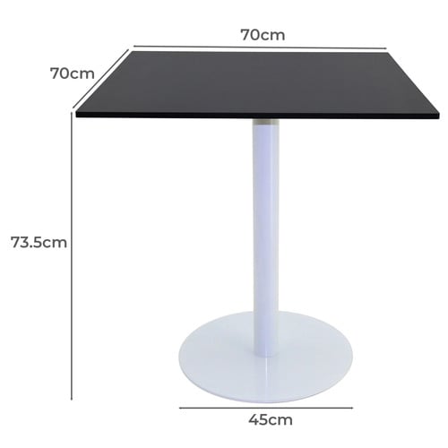 Gloss White Lyon Square Outdoor Dining Table