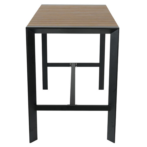 Black Damien Aluminium Outdoor Bar Table