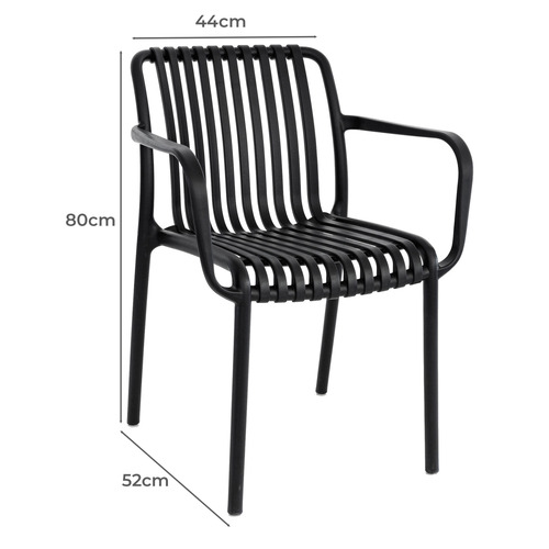 Gracia Outdoor Dining Chairs with Arms