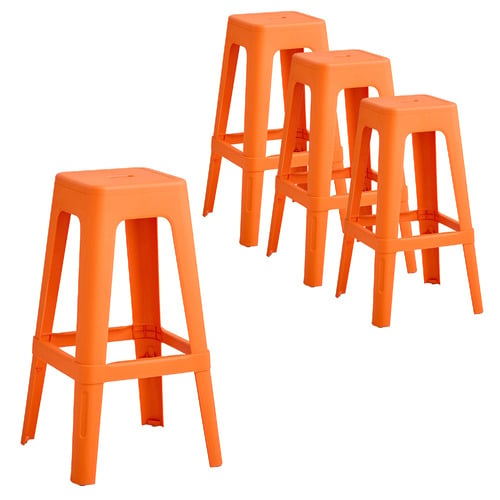 75cm Narelle Tolix Replica Outdoor Bar Stools
