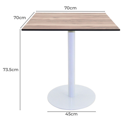 Gloss White Rae Square Outdoor Dining Table