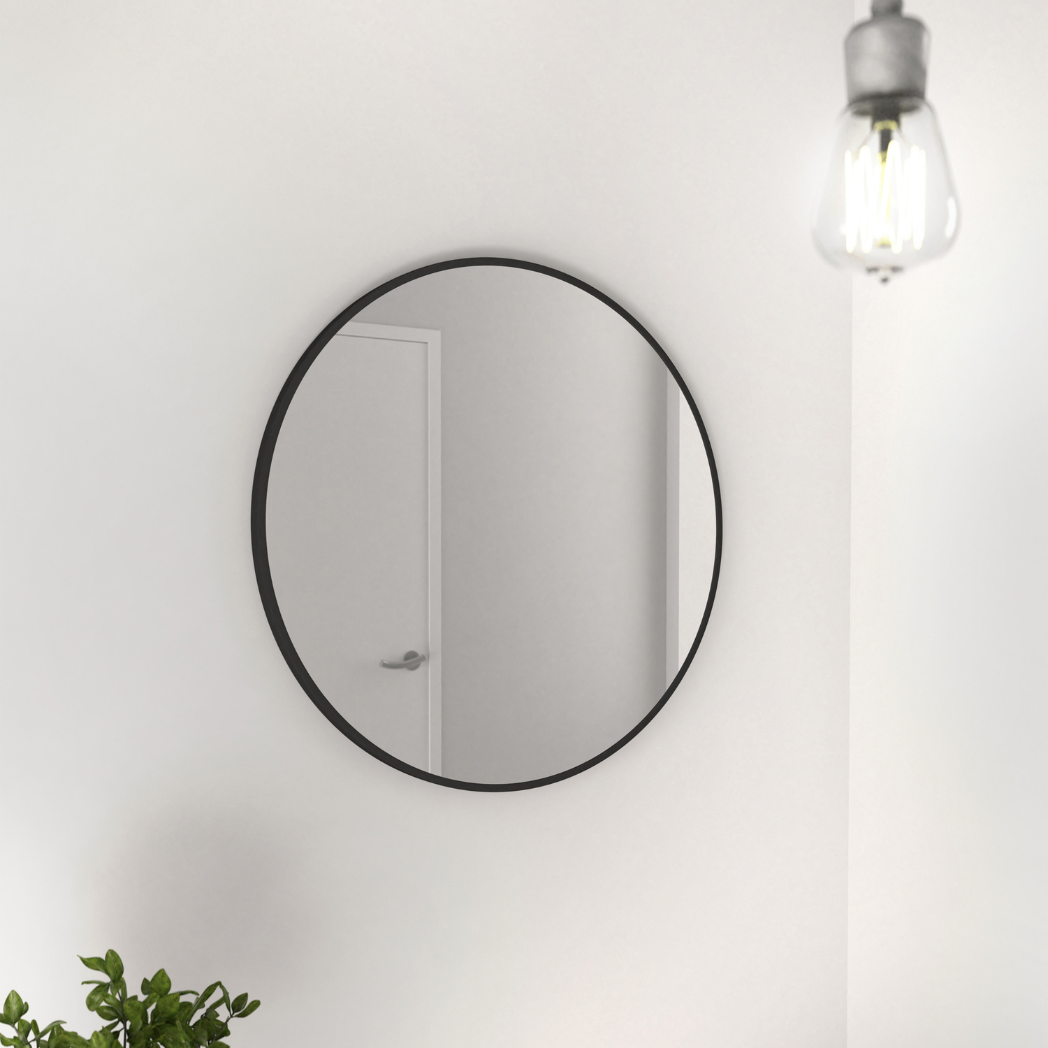 60cm Round Stainless Steel Wall Mirror