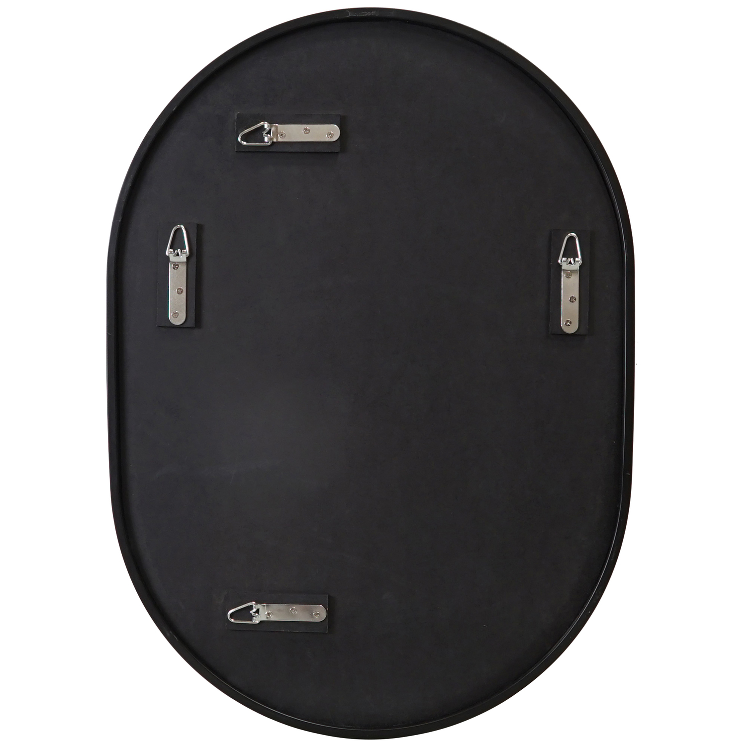 70 x 50cm Pill Shaped Stainless Steel Wall Mirror