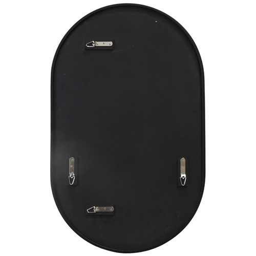 90 x 56cm Pill Shaped Stainless Steel Wall Mirror