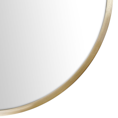 90 x 56cm Pill Shaped Stainless Steel Wall Mirror