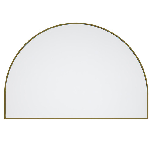 Curve Stainless Steel Framed Mirror
