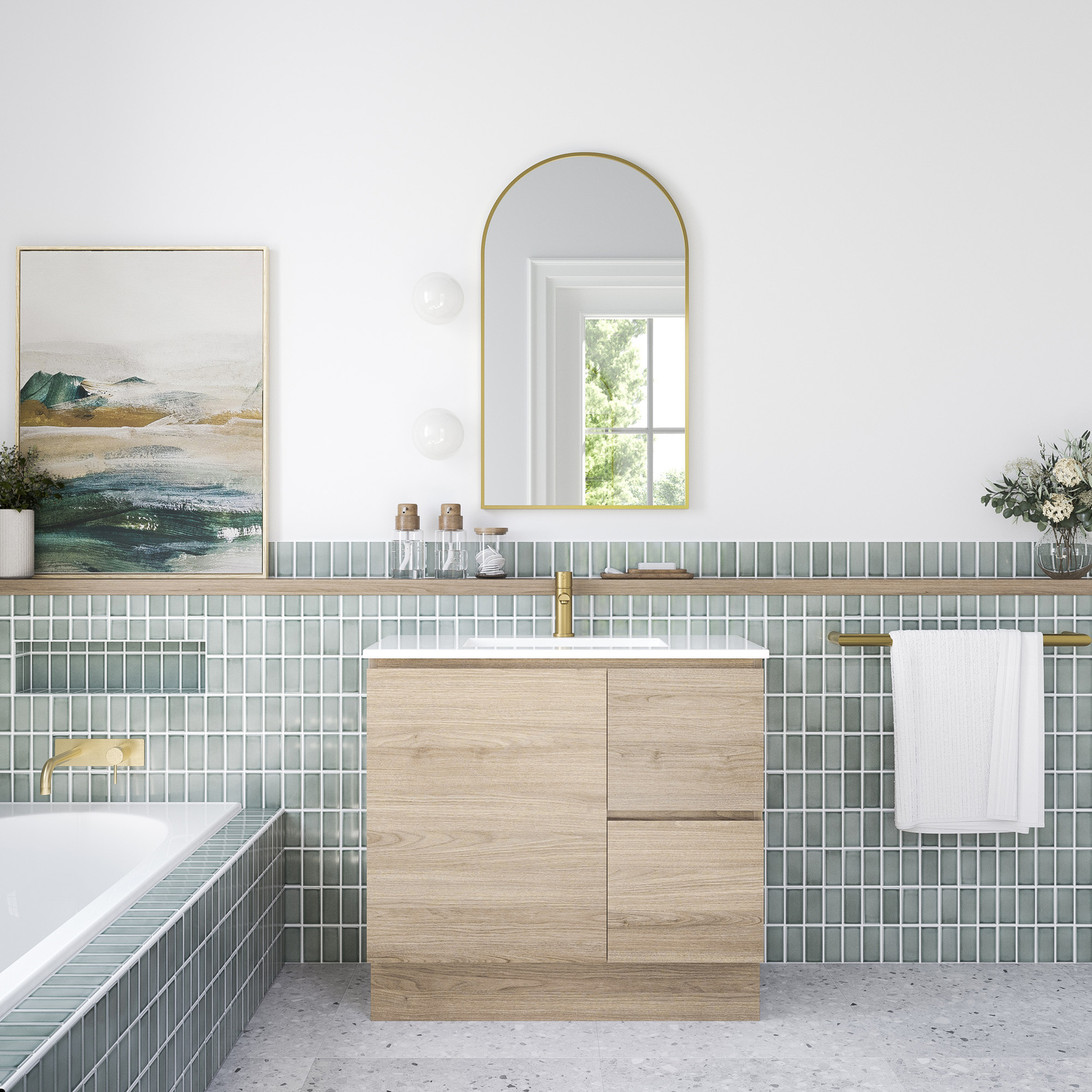 Rex-Arched-Stainless-Steel-Wall-Mirror
