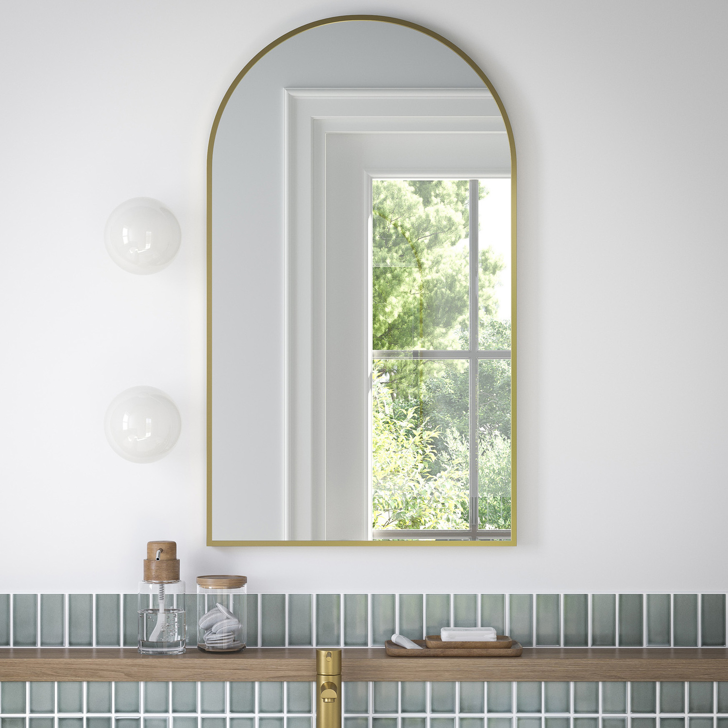 Rex-Arched-Stainless-Steel-Wall-Mirror