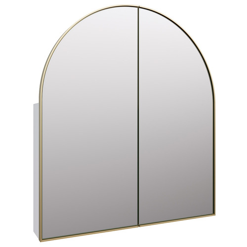 Caleb Arch Stainless Steel Mirror Cabinet