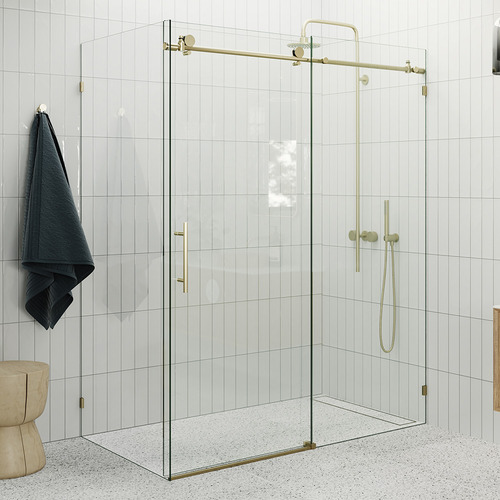 142cm Maddison Glass Sliding Shower Screen Enclosure