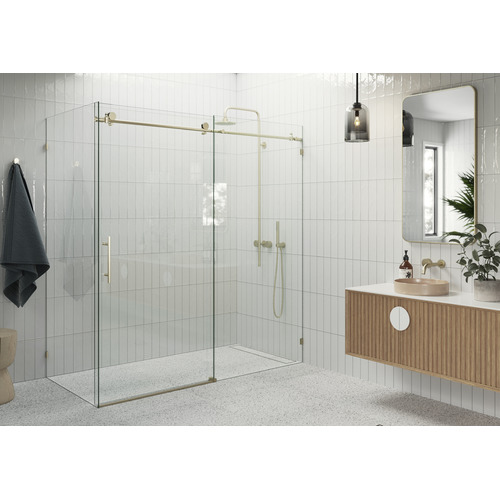 172cm Maddison Glass Sliding Shower Screen | Temple & Webster