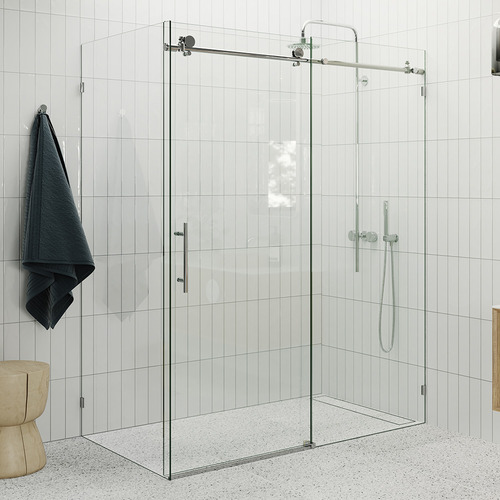 152cm Maddison Glass Sliding Shower Screen Temple & ster